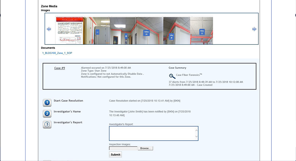 Infrastructure Monitoring System™ IMS Case Management Dashboard