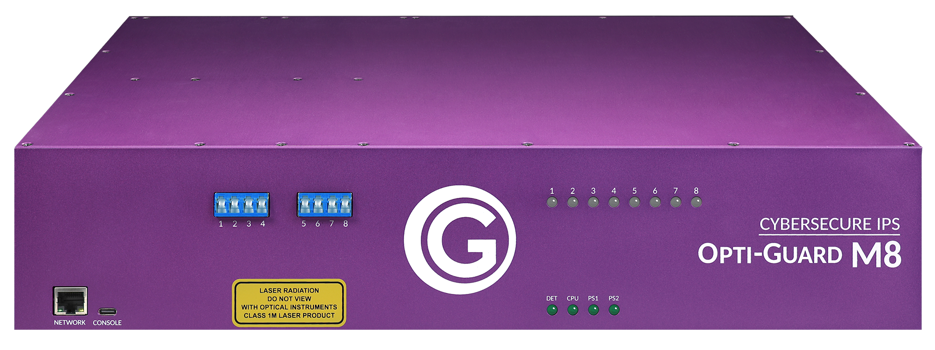 Opti-Guard M8 features front perspective